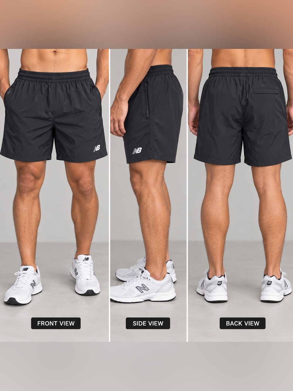 New Balance Athletics Stretch Woven 5” Shorts Men’s XL Black NWT MS41517